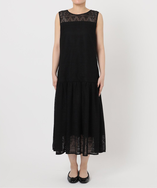 La TOTALITE（ラトータリテ）の「《追加》【洗える】レースティアードワンピース（ワンピース・レディース・ブラック・38/36）」の15枚目の写真