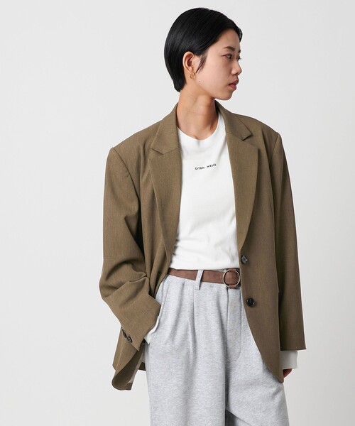 CITEN（シテン）の「<CITEN>テーラードジャケット（テーラードジャケット・レディース・モカ/ダークグレー/その他1・S/M）」の3枚目の写真