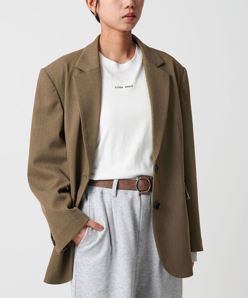 CITEN（シテン）の「<CITEN>テーラードジャケット（テーラードジャケット・レディース・モカ/ダークグレー/その他1・S/M）」の9枚目の写真