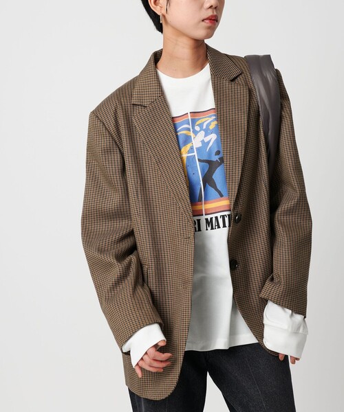 CITEN（シテン）の「<CITEN>テーラードジャケット（テーラードジャケット・レディース・モカ/ダークグレー/その他1・S/M）」の7枚目の写真