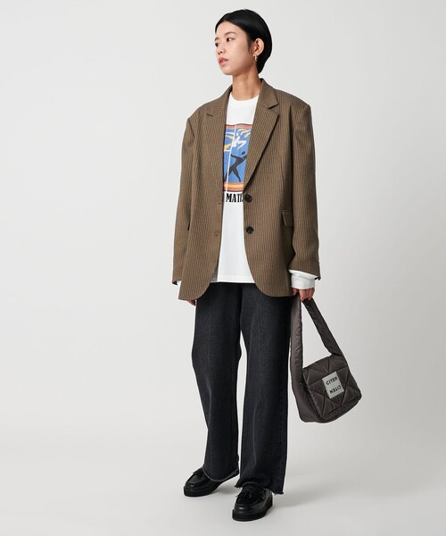 CITEN（シテン）の「<CITEN>テーラードジャケット（テーラードジャケット・レディース・モカ/ダークグレー/その他1・S/M）」の6枚目の写真