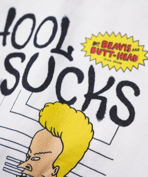 THRIFTY LOOK（スリフティールック）の「THRIFTY LOOK / スリフティールック THRIFTY "MTV BABH" CREW SWEAT ユーズド加工 ビーバス バットヘッド MTV キャラクター クルーネックスウェット（スウェット・メンズ・ホワイト/グレー・LARGE/XX-LARGE/X-LARGE）」の16枚目の写真