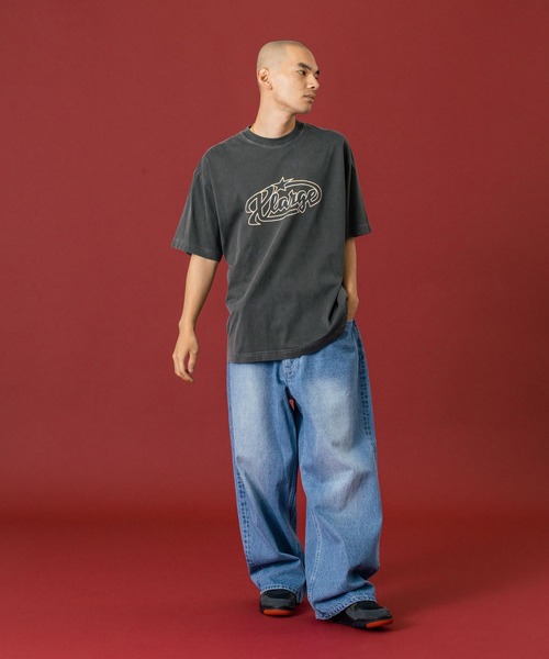 XLARGE（エクストララージ）の「WASHED BAGGY DENIM PANTS（デニムパンツ・メンズ・ブラック/オリーブ/ライトインディゴブルー・30inch/32inch/34inch/36inch）」の6枚目の写真