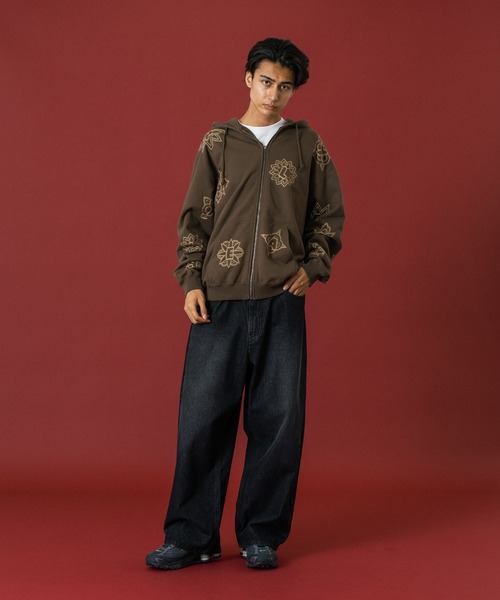XLARGE（エクストララージ）の「WASHED BAGGY DENIM PANTS（デニムパンツ・メンズ・ブラック/オリーブ/ライトインディゴブルー・30inch/32inch/34inch/36inch）」の12枚目の写真