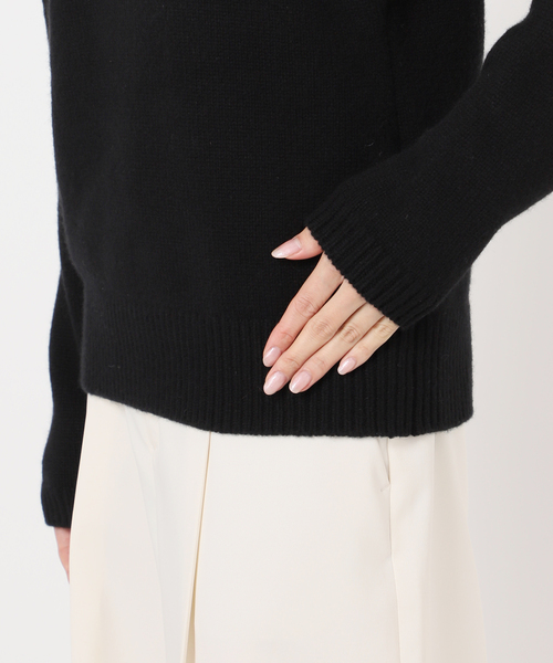 PROTAGONISTA（プロタゴニスタ）の「PROTAGONISTA/プロタゴ二スタ ショルダーギャザーニット（ニット/セーター・レディース・ブラック/チャコールグレー・FREE）」の13枚目の写真