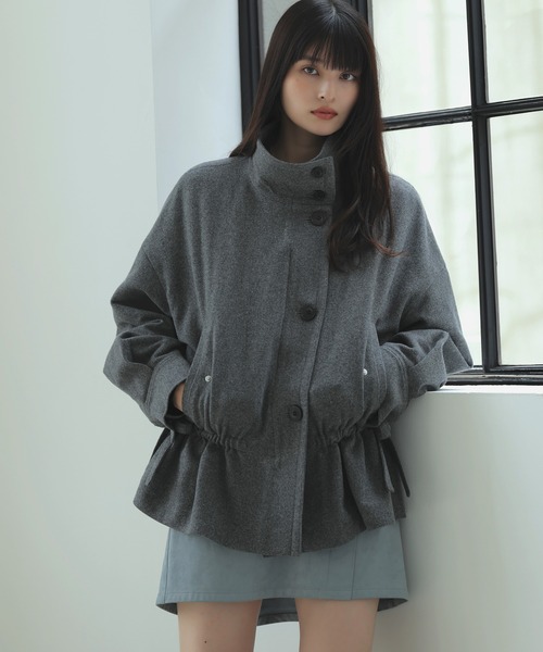 ドロストペプラムブルゾン（ブルゾン）｜VIS（ビス）のファッション