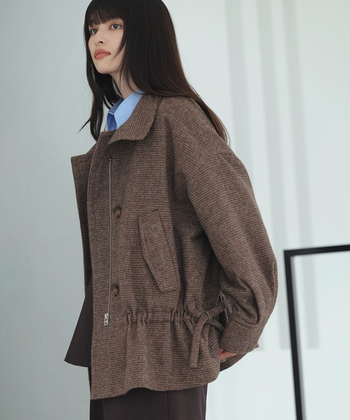 ビス（VIS）/ドロストペプラムブルゾン セール】ドロストペプラムブルゾン（ブルゾン）｜VIS（ビス）の