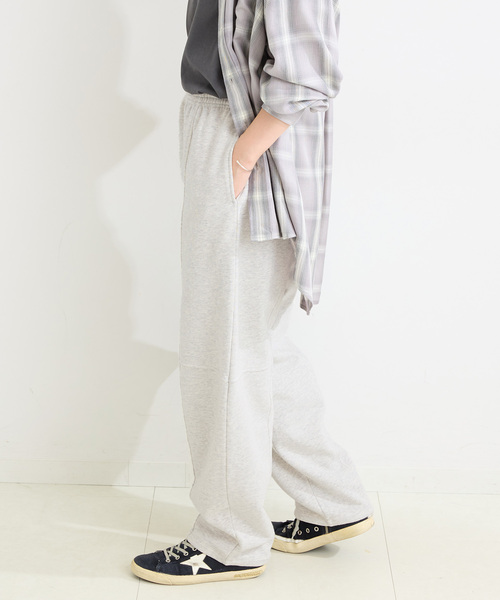 B.C STOCK(ベーセーストック)の「ウォッシャブル / 裏毛カーブパンツ(その他パンツ・レディース・チャコールグレー/ブラウン・FREE)」の9枚目の写真