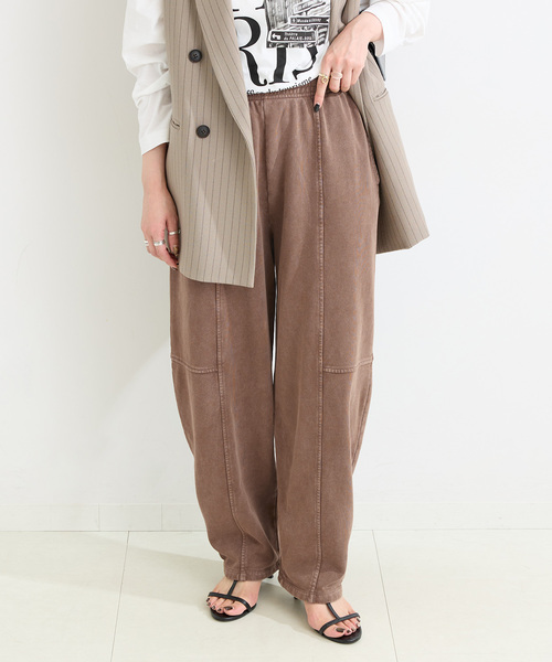 B.C STOCK(ベーセーストック)の「ウォッシャブル / 裏毛カーブパンツ(その他パンツ・レディース・チャコールグレー/ブラウン・FREE)」の15枚目の写真