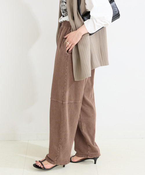 B.C STOCK(ベーセーストック)の「ウォッシャブル / 裏毛カーブパンツ(その他パンツ・レディース・チャコールグレー/ブラウン・FREE)」の17枚目の写真