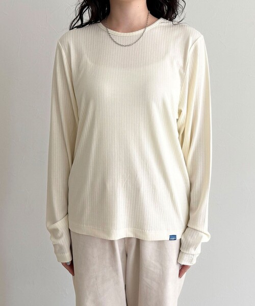 fredy emue（フレディエミュ）の「【GEVACO/ゲバコ】カットソーインナー付きカーディガン（カーディガン/ボレロ・レディース・レッド/ネイビー/サックスブルー/チャコールグレー・38）」の20枚目の写真