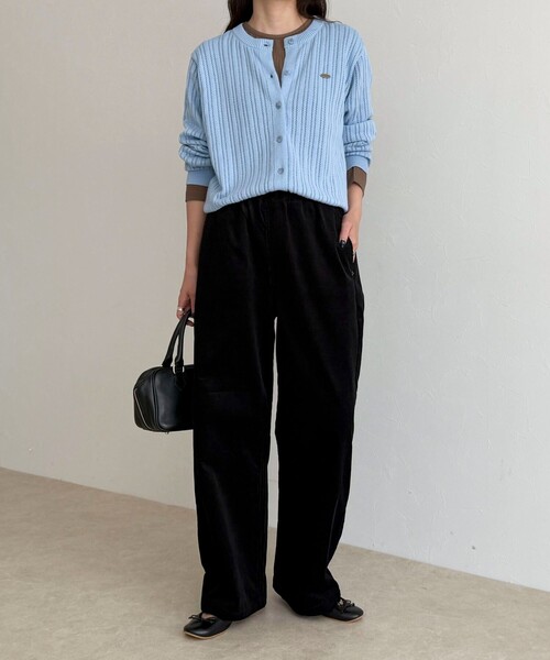 fredy emue（フレディエミュ）の「【GEVACO/ゲバコ】カットソーインナー付きカーディガン（カーディガン/ボレロ・レディース・レッド/ネイビー/サックスブルー/チャコールグレー・38）」の22枚目の写真