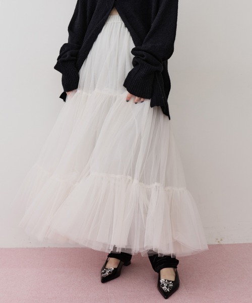 NEW Giselle 'ボリュームチュールスカート'（スカート）｜LA BELLE