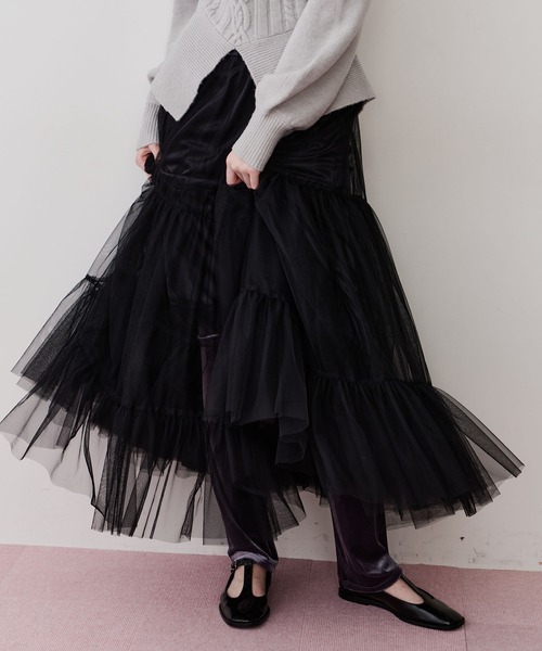 NEW Giselle 'ボリュームチュールスカート'（スカート）｜LA BELLE