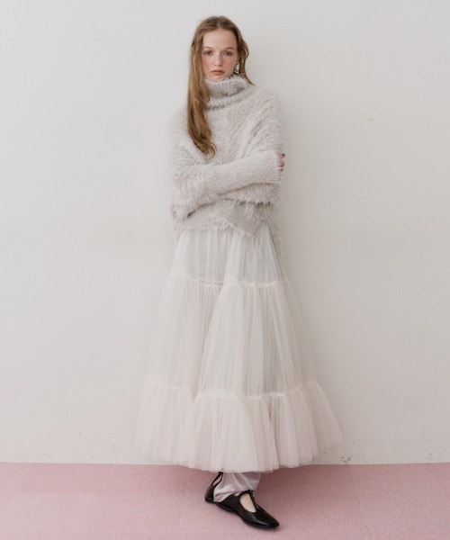 LA BELLE ETUDE(ラベルエチュード)の「NEW Giselle "ボリュームチュールスカート"(スカート・レディース・ホワイト/イエロー/ライトブルー/ブラック・FREE)」の5枚目の写真