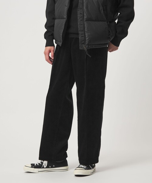 green label relaxing（グリーンレーベルリラクシング）の「コーデュロイ ワイド 1プリーツ W4 ワイドパンツ（その他パンツ・メンズ・ライム/ダークグレー/ブラック/ダークブラウン・S/M/L/XL）」の2枚目の写真