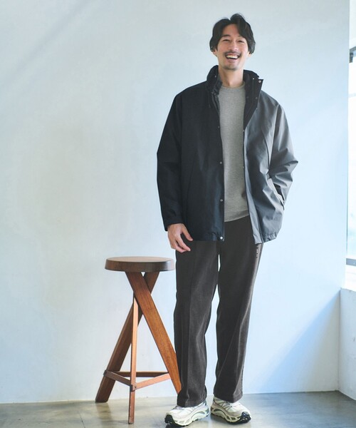 green label relaxing（グリーンレーベルリラクシング）の「コーデュロイ ワイド 1プリーツ W4 ワイドパンツ（その他パンツ・メンズ・ライム/ダークグレー/ブラック/ダークブラウン・S/M/L/XL）」の6枚目の写真