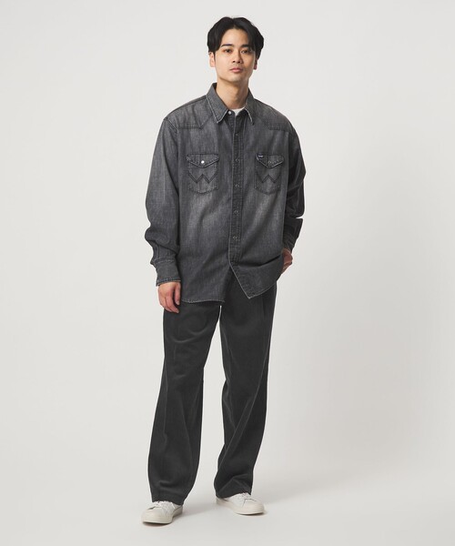 green label relaxing（グリーンレーベルリラクシング）の「コーデュロイ ワイド 1プリーツ W4 ワイドパンツ（その他パンツ・メンズ・ライム/ダークグレー/ブラック/ダークブラウン・S/M/L/XL）」の10枚目の写真