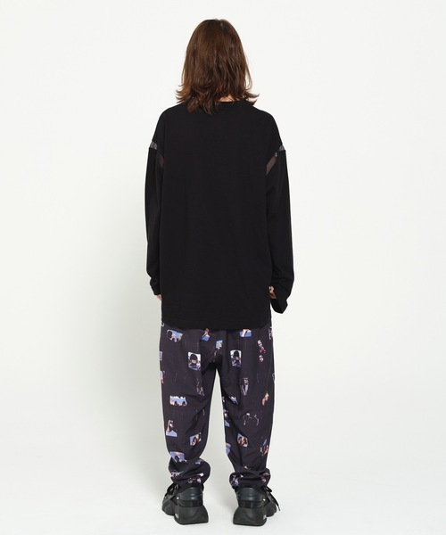 STOF(ストフ)の「ONE-LOVE EMBROI L/S SAMUE T-SHIRT(Tシャツ/カットソー・メンズ・ブラック/ホワイト・S/M)」の4枚目の写真