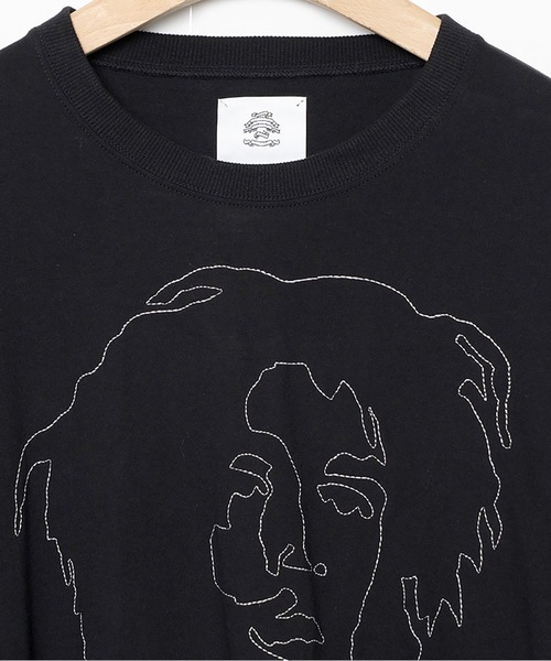 STOF(ストフ)の「ONE-LOVE EMBROI L/S SAMUE T-SHIRT(Tシャツ/カットソー・メンズ・ブラック/ホワイト・S/M)」の8枚目の写真
