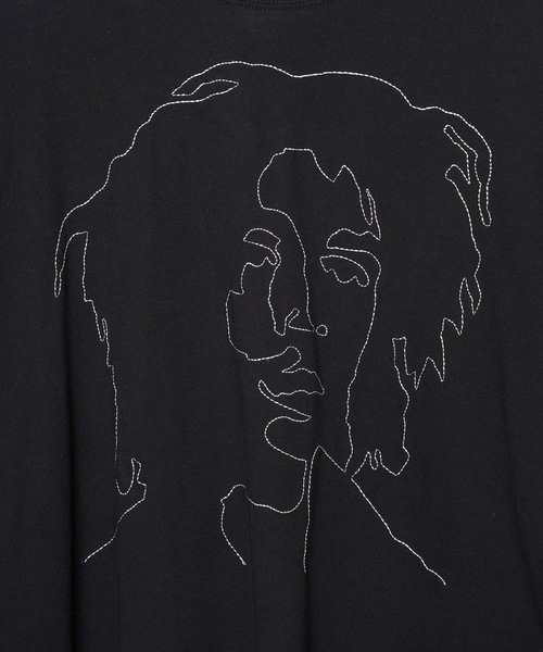 STOF(ストフ)の「ONE-LOVE EMBROI L/S SAMUE T-SHIRT(Tシャツ/カットソー・メンズ・ブラック/ホワイト・S/M)」の10枚目の写真
