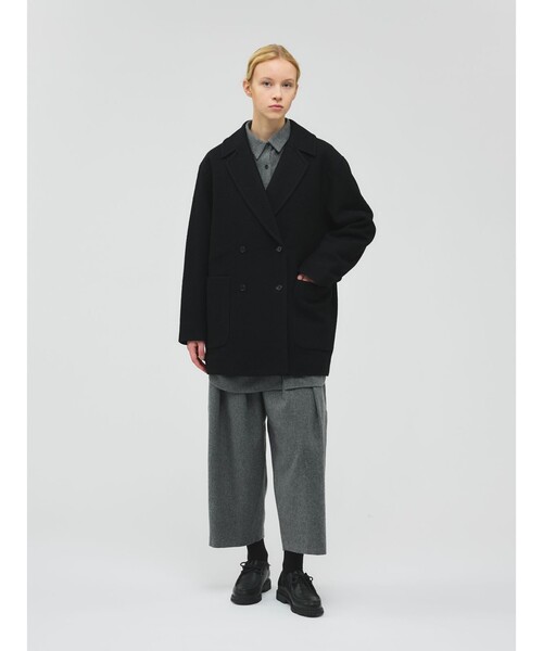 mizuiroind（ミズイロインド）の「mizuiro ind ポケット付きワイドシャツ（シャツ/ブラウス・レディース・ブラック/ライトグレー/ネイビー/グレー・FREE）」の17枚目の写真