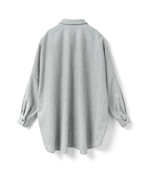 mizuiroind（ミズイロインド）の「mizuiro ind ポケット付きワイドシャツ（シャツ/ブラウス・レディース・ブラック/ライトグレー/ネイビー/グレー・FREE）」の22枚目の写真