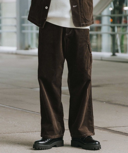 LAKOLE(ラコレ)の「【セットアップ可】ツイルコールワークパンツ / 592200(その他パンツ・メンズ・オフホワイト/ダークブラウン/ネイビー/ブラック・LARGE/MEDIUM)」の3枚目の写真