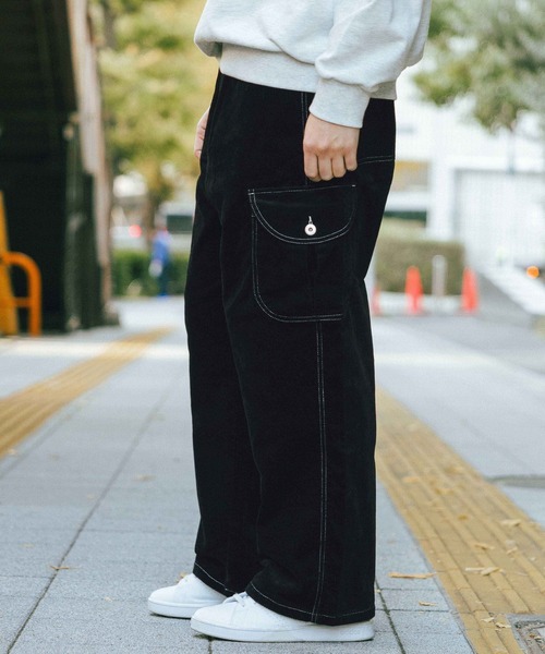 LAKOLE(ラコレ)の「【セットアップ可】ツイルコールワークパンツ / 592200(その他パンツ・メンズ・オフホワイト/ダークブラウン/ネイビー/ブラック・LARGE/MEDIUM)」の2枚目の写真