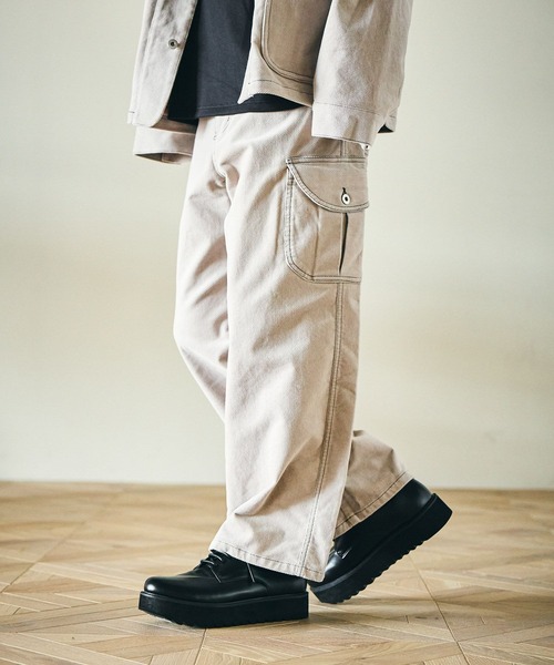 LAKOLE(ラコレ)の「【セットアップ可】ツイルコールワークパンツ / 592200(その他パンツ・メンズ・オフホワイト/ダークブラウン/ネイビー/ブラック・LARGE/MEDIUM)」の6枚目の写真