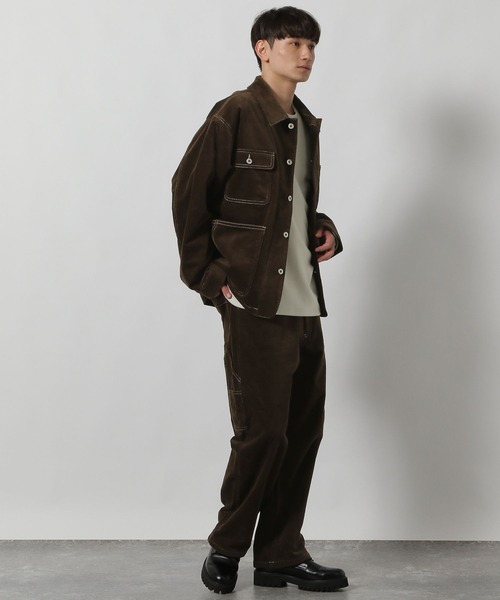 LAKOLE(ラコレ)の「【セットアップ可】ツイルコールワークパンツ / 592200(その他パンツ・メンズ・オフホワイト/ダークブラウン/ネイビー/ブラック・LARGE/MEDIUM)」の14枚目の写真