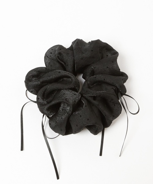 LOWRYS FARM（ローリーズファーム）の「ドットリボンツキシュシュ  605359（シュシュ・レディース・ホワイト/ブラック/ライトブルー/ピンク系その他・FREE）」の2枚目の写真