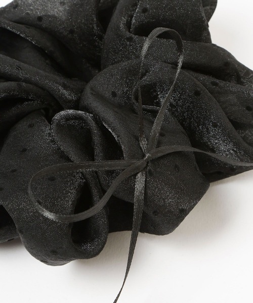 LOWRYS FARM（ローリーズファーム）の「ドットリボンツキシュシュ  605359（シュシュ・レディース・ホワイト/ブラック/ライトブルー/ピンク系その他・FREE）」の9枚目の写真