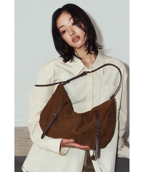Knuth Marf(クヌースマーフ)の「suede moon bag(ショルダーバッグ・レディース・ブラウン/グレー・FREE)」の8枚目の写真
