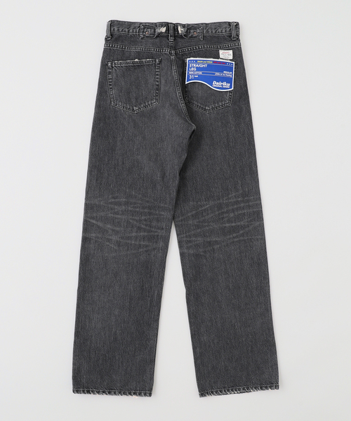 DAIRIKU（ダイリク）の「DAIRIKU / ダイリク "Straight" Vintage Denim Pants（デニムパンツ・メンズ・ブラック/ブルー・MEDIUM/LARGE/SMALL）」の3枚目の写真