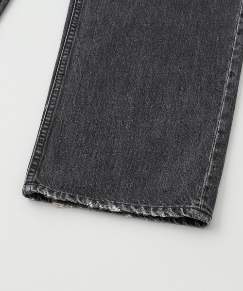 DAIRIKU（ダイリク）の「DAIRIKU / ダイリク "Straight" Vintage Denim Pants（デニムパンツ・メンズ・ブラック/ブルー・MEDIUM/LARGE/SMALL）」の7枚目の写真