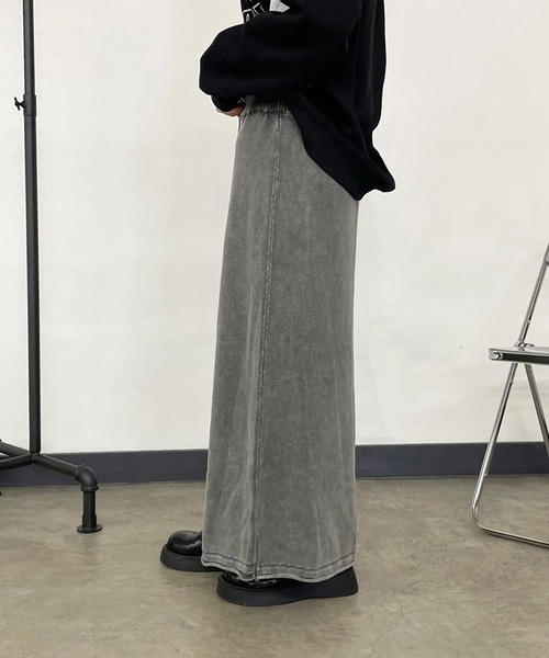 CRB(シーアールビー)の「ピグメントIラインロングスカート(スカート・レディース・グレー/ベージュ/ブラック/ブルー・F)」の15枚目の写真