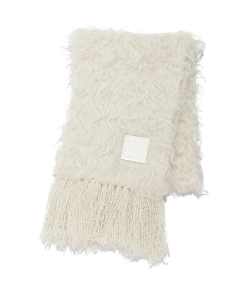 FRAY I.D（フレイアイディー）の「ブラッシュシャギーニットマフラー（ストール/ショール・レディース・ピンク/アイボリー/ライトベージュ・F）」の5枚目の写真