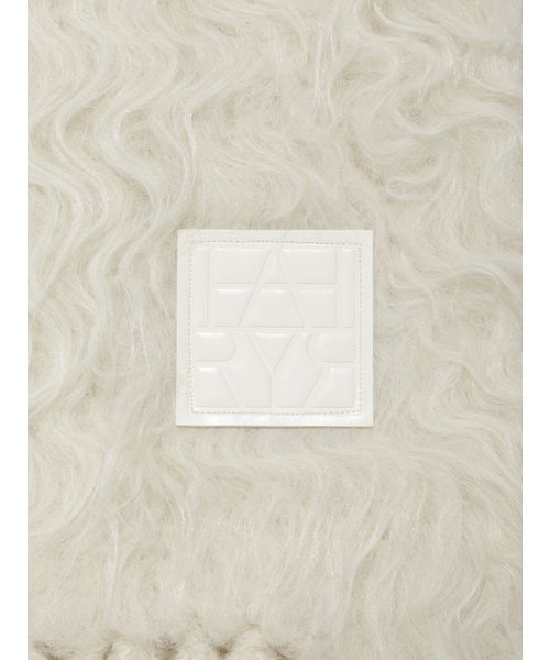 FRAY I.D（フレイアイディー）の「ブラッシュシャギーニットマフラー（ストール/ショール・レディース・ピンク/アイボリー/ライトベージュ・F）」の8枚目の写真