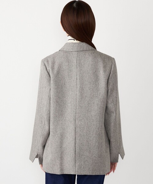 セール】SHIPS Colors:〈手洗い可能〉メランジ ヘリンボーン ダブル