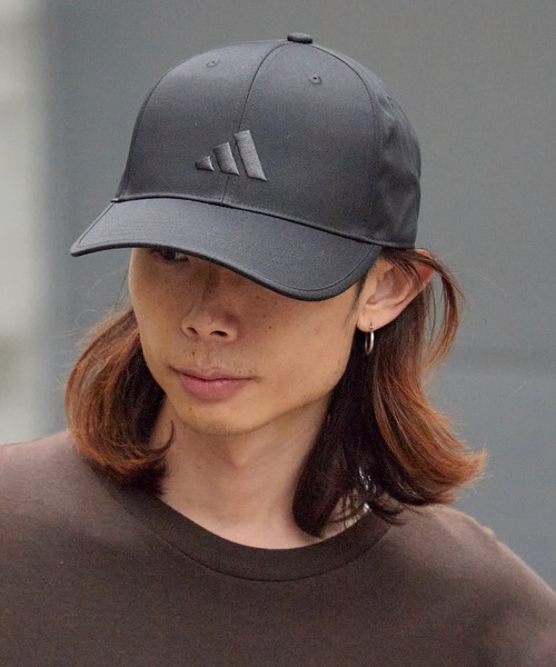 adidas（アディダス）の「adidas/アディダス カーブバイザー ロゴ刺繍 6パネルキャプ（キャップ・メンズ・ネイビー/ホワイト系その他/ブラック系その他/ブラック系その他2・M/L）」の21枚目の写真