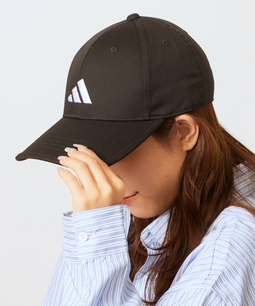 adidas（アディダス）の「adidas/アディダス カーブバイザー ロゴ刺繍 6パネルキャプ（キャップ・メンズ・ネイビー/ホワイト系その他/ブラック系その他/ブラック系その他2・M/L）」の19枚目の写真