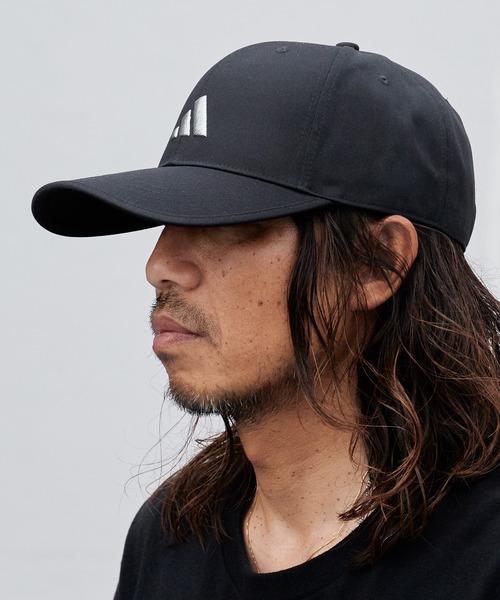 adidas(アディダス)の「adidas/アディダス カーブバイザー ロゴ刺繍 6パネルキャプ(キャップ・メンズ・ネイビー/ホワイト系その他/ブラック系その他/ブラック系その他2・M/L)」の21枚目の写真