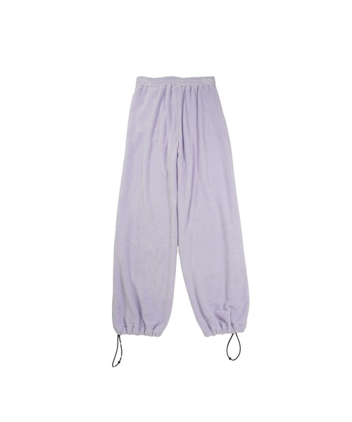MSGM(エムエスジーエム)の「BAMBOO FLEECE シャーリングパンツ(スウェットパンツ・レディース・ライラック/ライトグレー・S)」の3枚目の写真