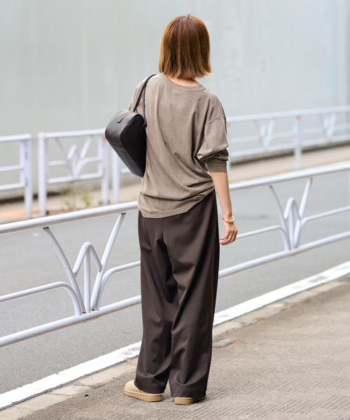 セール】≪追加/ 手洗い可≫TWギャバリラックスパンツ 2（スラックス