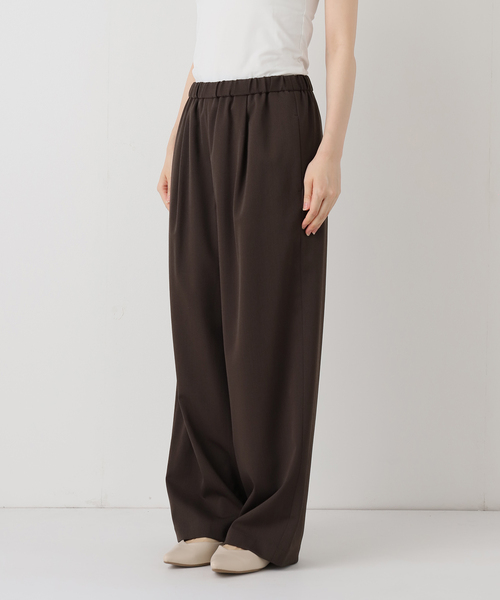 FRAMeWORK（フレームワーク）の「≪追加/ 手洗い可≫TWギャバリラックスパンツ 2（スラックス・レディース・ブラック/ベージュ/ブラウン・36/34/40/38）」の5枚目の写真
