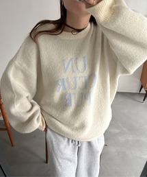 PILIT | ジャガード ロゴBIGニット(ニット/セーター)