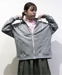 vent blanc（ヴァンブラン）の「vent blanc ヴァンブラン ガーゼフリースZipブルゾン（スウェット）」