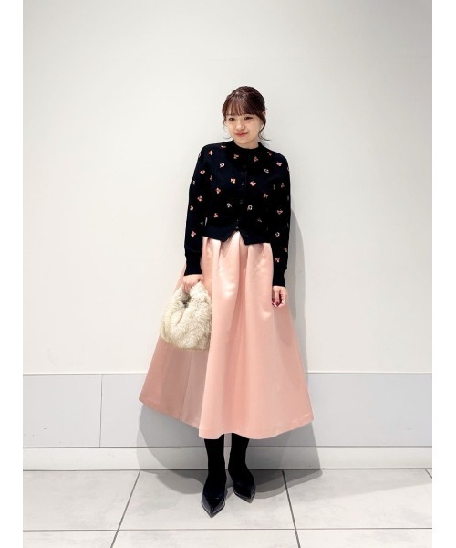 セール】【LOULOU WILLOUGHBY】ヘビーサテンタックスカート（スカート