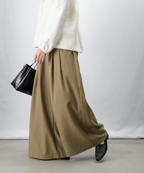 LUCA/LADY LUCK LUCA（ルカ/レディラックルカ）の「LC/LLL タックバギーパンツ/マキシフレアパンツ（その他パンツ・レディース・チャコールグレー/ブラック/モカ・FREE）」の18枚目の写真